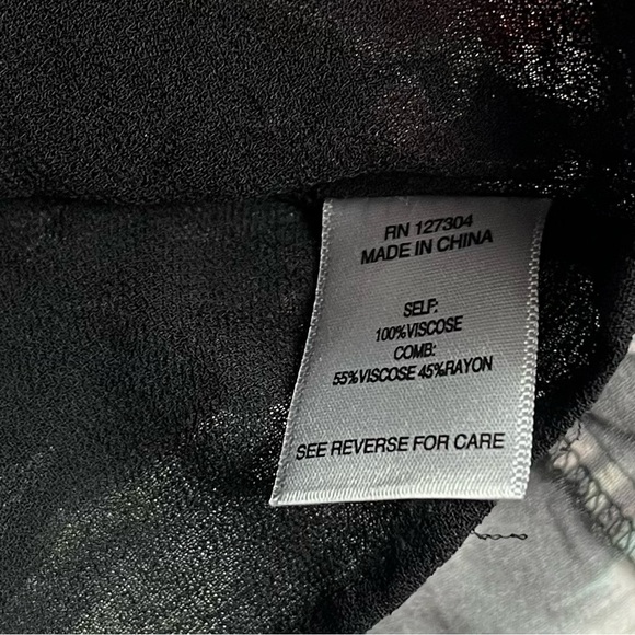 John Mark Top Sz L Mixed Print Animal Print Blouse Floral Tassel Shirring Artsy - Picture 8 of 14